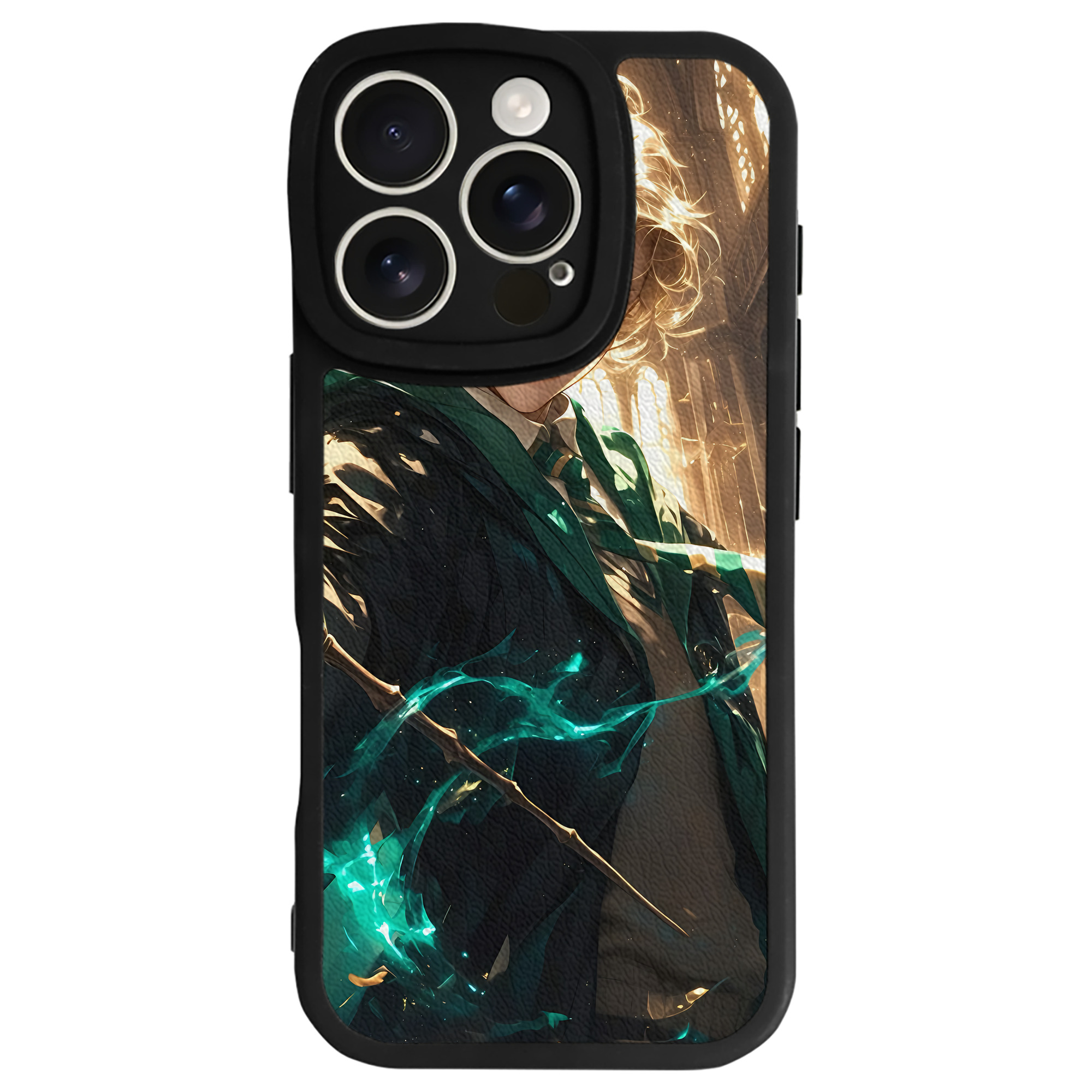 （画像用） Harry Potter ハリー・ポッターシリーズ 【iPhone 16シリーズ対応】シリコンスマホケース（レザー調） 材質：シリコン